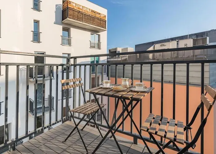 Апартаменты Modern Riverside With Free Parking Space Щецин